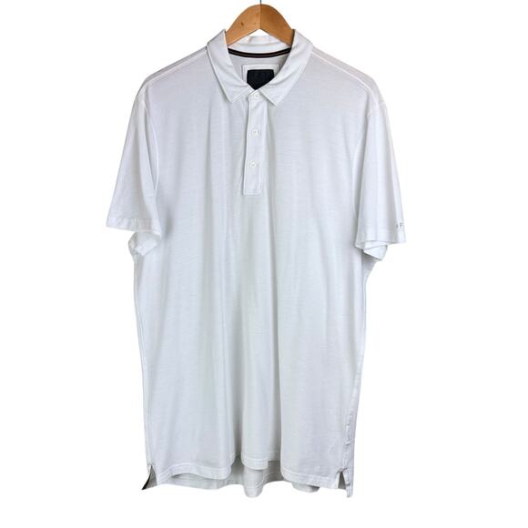 Abercrombie & Fitch White Short Sleeve Collared Thin Lightweight Polo Shirt - Picture 1 of 6
